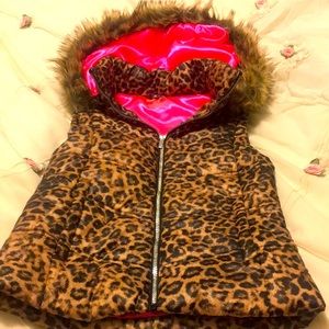 Juicy Couture Leopard Vest XS